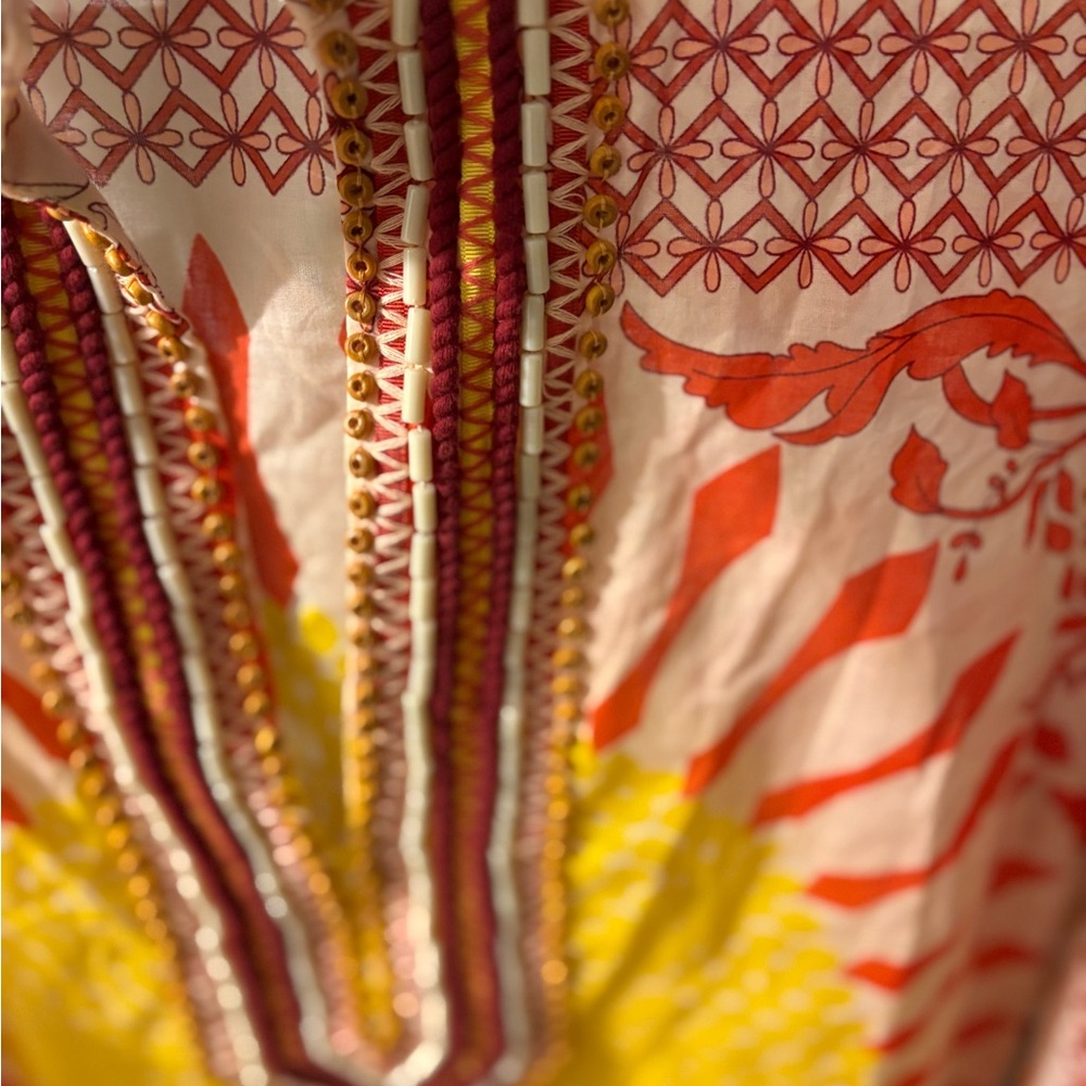 Tory Burch Floral Geometric Blouse